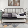 Catania Modern / Contemporary Metal Daybed with Trundle in Dark Bronze