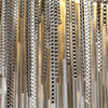 Cadena Stainless Steel Chain Tassel Chandelier, Diameter 24"