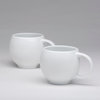 Glossy White Eva Teacups, Set of 2