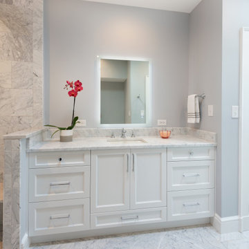 Marble Bath for Stately Monument Avenue Home