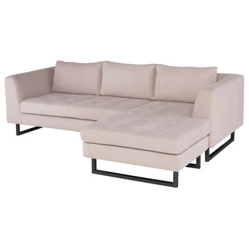 Matthew Mauve Fabric Sectional Sofa, Hgsc623