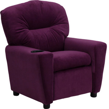 Flash Furniture Kids Recliner, Purple, BT-7950-KID-MIC-PUR-GG