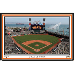 Giants Baseball Stadium Oracle Park Watercolor, 5 Pieces, Multi