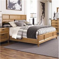 American Drew 091-313R Cherry Grove The New Generation Low Profile Sleigh Bed 5/ - Bedroom Furniture Sets