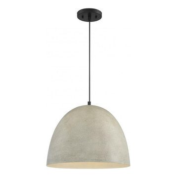 Savoy House Mpend M70093CMBK 1 Light Pendant in Concrete with Matte Black