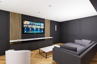 Home theater - home theater idea in Kansas City