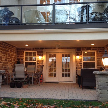 Columbus Second-Story Deck Over Patio Creates Dry Space