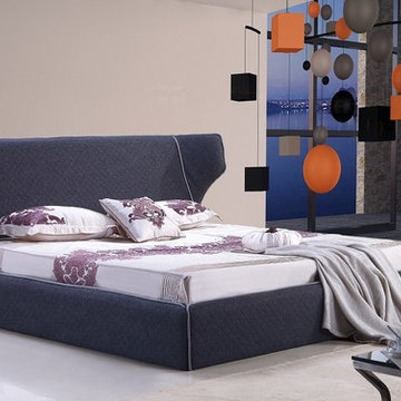 Chanelle Modern Bed | Grey