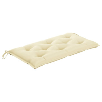 Vidaxl Garden Bench Cushion Cream White 43.3"x19.6"x2.7" Fabric