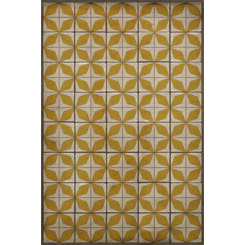 Pattern 54 Solar Panels 20x30 Vintage Vinyl Floorcloth