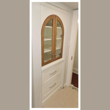 Bathroom Renovation with Custom Linen Closet