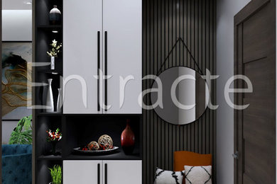 Inspiration for a contemporary entryway remodel in Other
