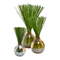 Steel Grass Globes - Home Decor