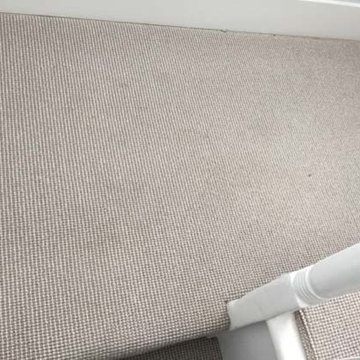 Grey Carpet Installation to Stairs