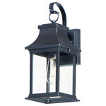 Maxim Lighting - Maxim Lighting 30022CLBK Vicksburg - 1 Light Small Outdoor Wall Sconce - Inspired by classic coach gas lanterns, the VicksbVicksburg 1 Light Sm Black Clear Glass *UL: Suitable for wet locations Energy Star Qualified: n/a ADA Certified: n/a  *Number of Lights: Lamp: 1-*Wattage:60w E26 Medium Base bulb(s) *Bulb Included:No *Bulb Type:E26 Medium Base *Finish Type:Black
