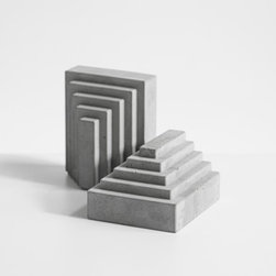 Bentu 'MEN' Concrete Bookends - Home Office Accessories