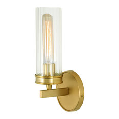 Hamilton 1 Light Wall Sconce, Satin Brass