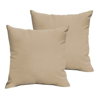 Sorra Home Preview Lagoon Square Outdoor/Indoor Large Knife Edge Throw Pillow 24 in. x 24 in. (Set of 2)