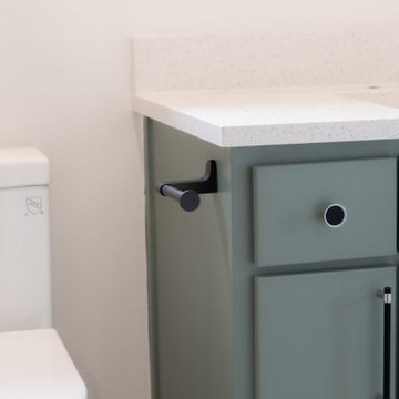Modern Transitional Guest Bathroom Remodel | Austin, TX