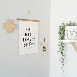 Eat Well Travel Often Print - Drawings And Illustrations