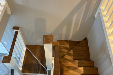 Walnut stair case