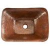 Rectangle Hand-Forged Old World Copper Vessel Sink