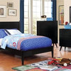 Furniture of America Belkor Solid Wood 6-Drawer Dresser and Mirror Set in Black