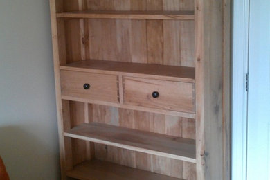 Bespoke oak bookcases