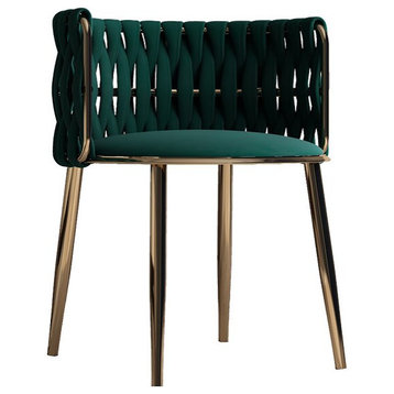 Light Luxury Nordic Single Sofa Chair, Green