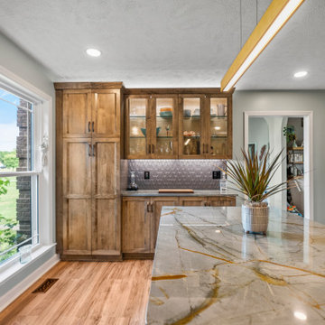 Stunning Transitional Kitchen Remodel Done With New Cabinets