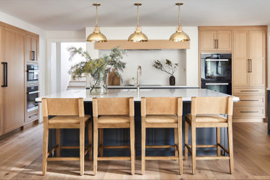 Danish kitchen photo in San Francisco with an island