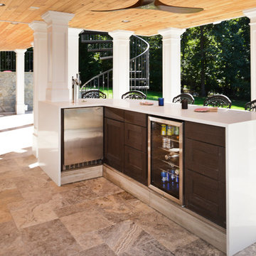 Exterior Remodel Turns Home Backyard into Gorgeous Retreat in Great Falls, Va