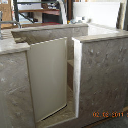 Custom Made Corian Walk In Tub - Bathtubs