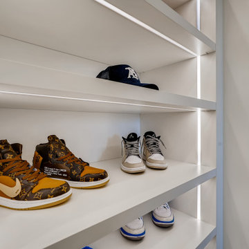 Bright Lights Modern Closet