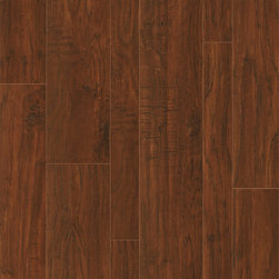 Rustic Sunset Hickory  - Random Width Laminate - 14.3mm w/ Attached Pad - Laminate Flooring