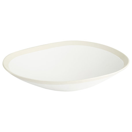 Cyan Large Laura Bowl 11213, White