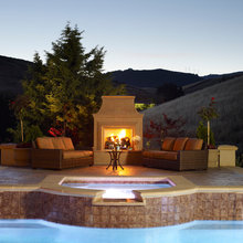 outdoor fireplace