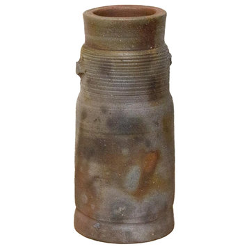 Consigned, Rustic Japanese Textured Vase