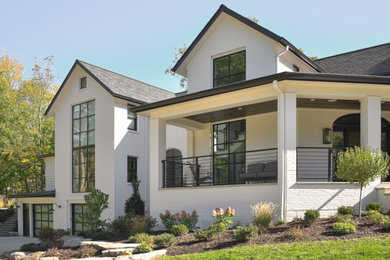Example of a trendy exterior home design in Cleveland