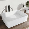 VIGO Sink in Matte White and Faucet in Chrome