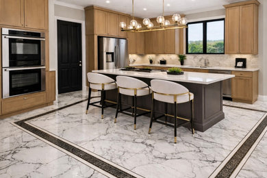 Example of a kitchen design in Atlanta