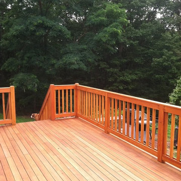 Douglas fir deck