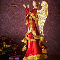 Angel with Trumpet - Holiday Accents And Figurines