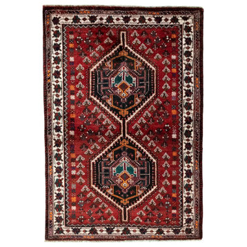 Persian Rug Shiraz 5'3"x3'6" Hand Knotted