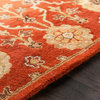 Traditional 2'3  x8' Red and Yellow Runner Rug