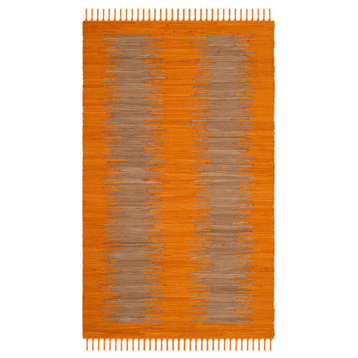 Safavieh Montauk Collection MTK718 Rug, Orange, 3' X 5'