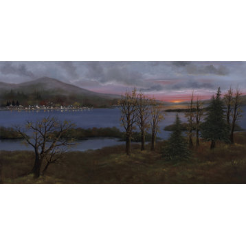 "Lake George" Canvas Painting by H. Hargrove, 30"x24"