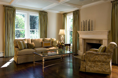 Living room - traditional living room idea in Chicago