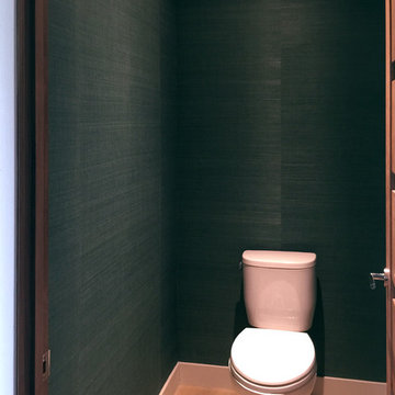 Grasscloth Toilet Room