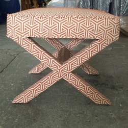 Custom upholstered ottomans - Footstools And Ottomans